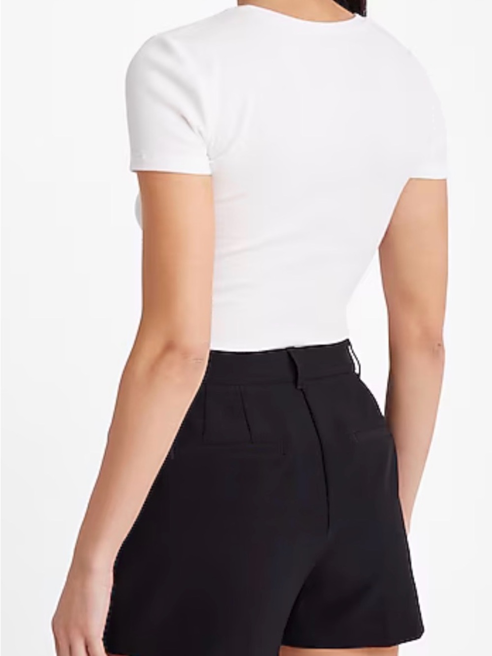 Express Editor High-Waist Black Tailored Women’s Shorts